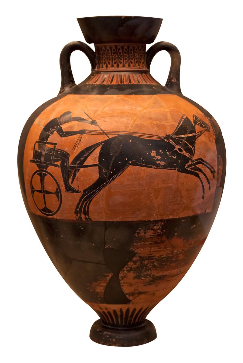Ancient Greek Chariot Vase Painting<span class=