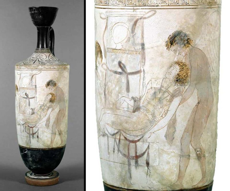 Ancient Greek Funerary Lekythos