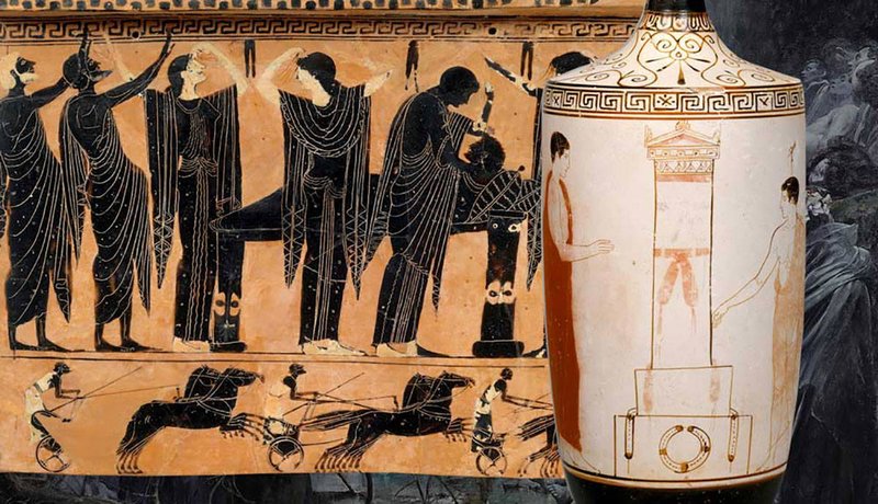 Ancient Greek Funerary Lekythos