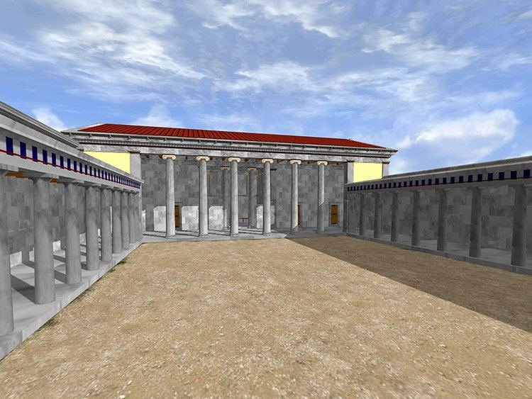 Ancient Greek Gymnasium Foundations