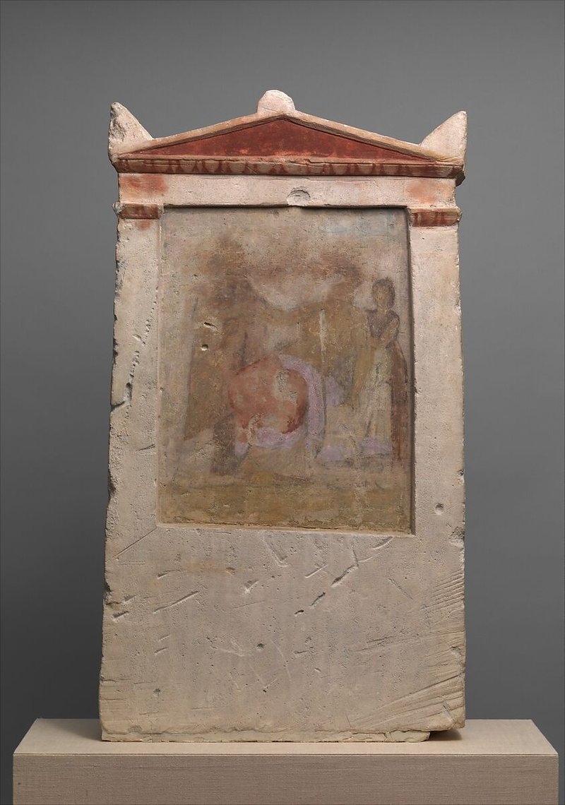 Ancient Greek Hoplite Grave Steles