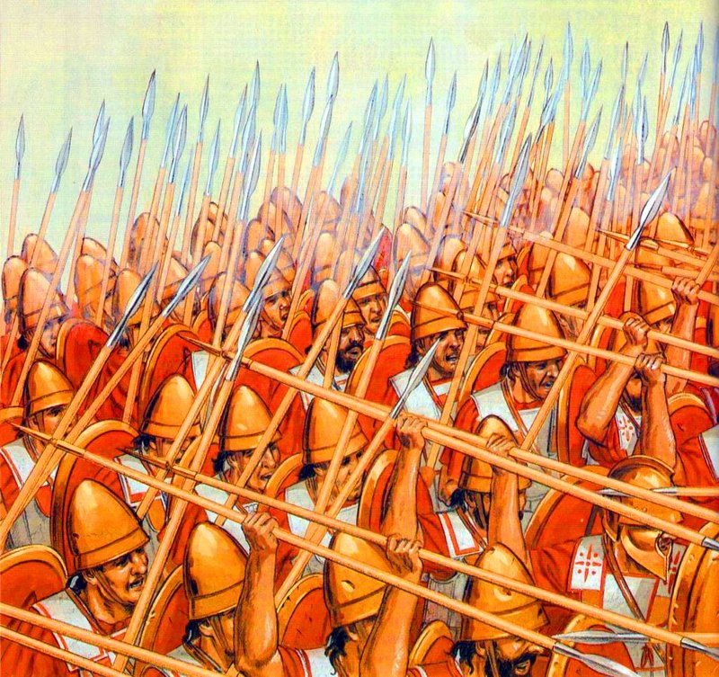Ancient Greek Hoplite Phalanx Sculpture