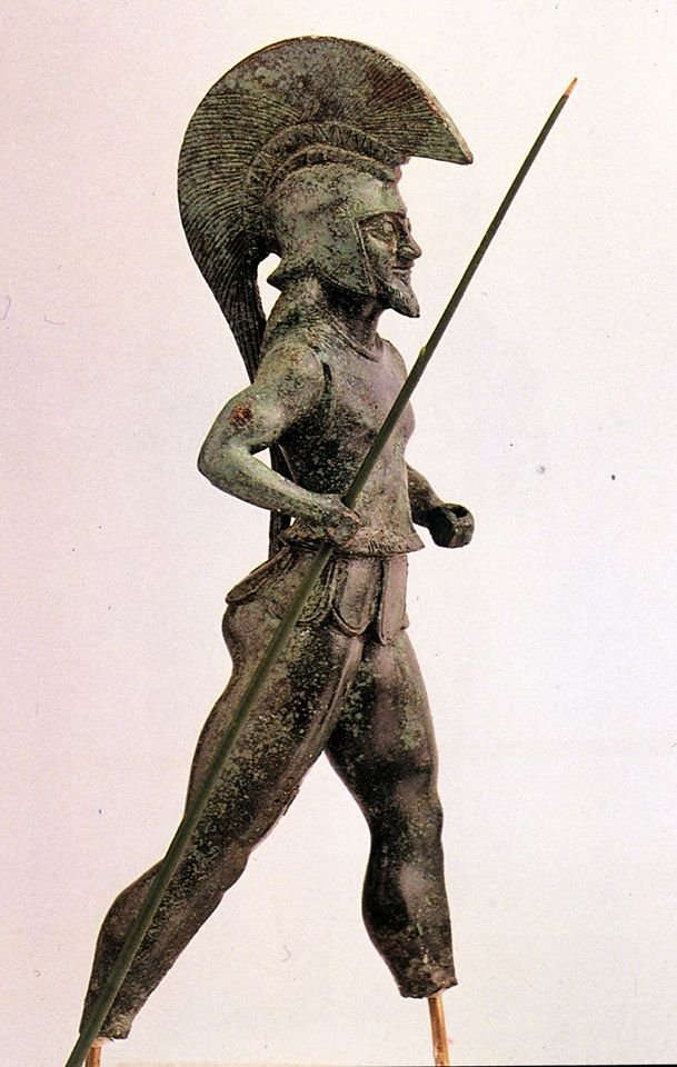 Ancient Greek Hoplite Phalanx Sculpture