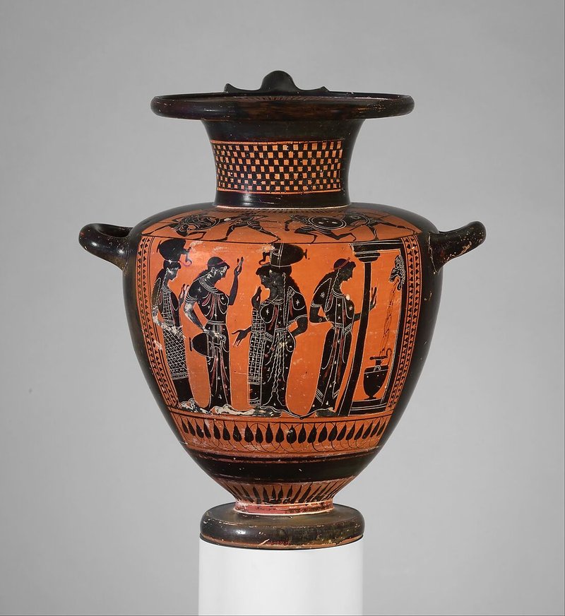 Ancient Greek Hydria Water Jar