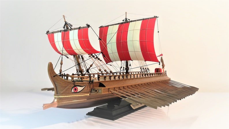 Ancient Greek Naval Trireme Models