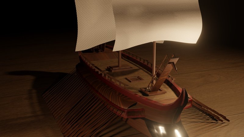 Ancient Greek Naval Trireme Models