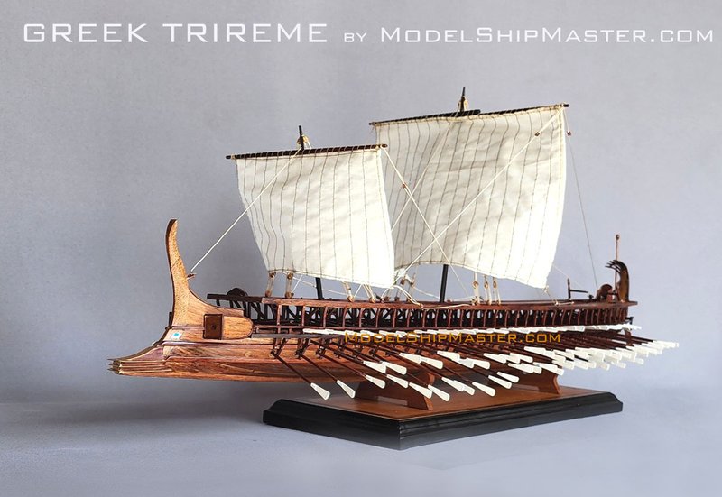 Ancient Greek Naval Trireme Models<span class=