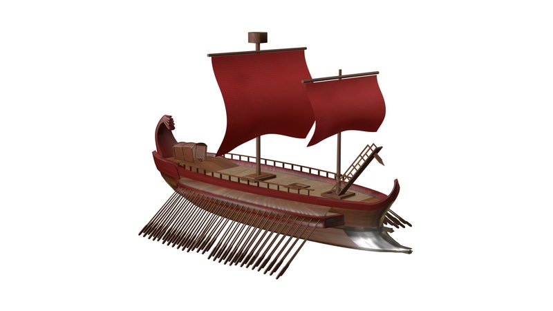 Ancient Greek Naval Trireme Models