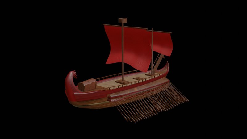 Ancient Greek Naval Trireme Models