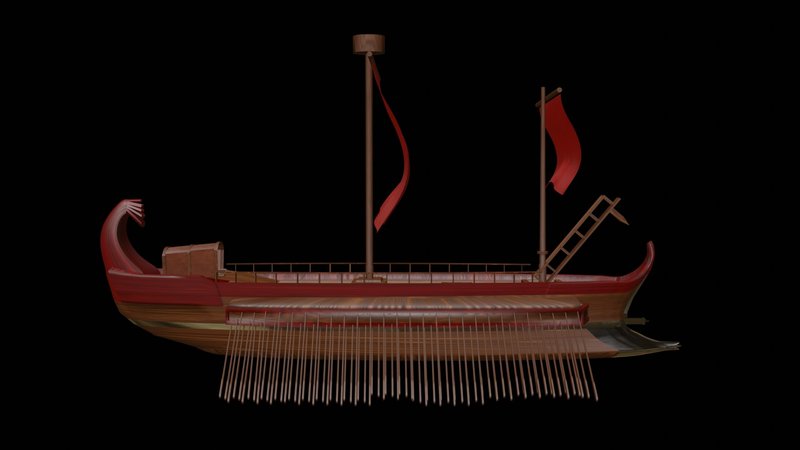 Ancient Greek Naval Trireme Models