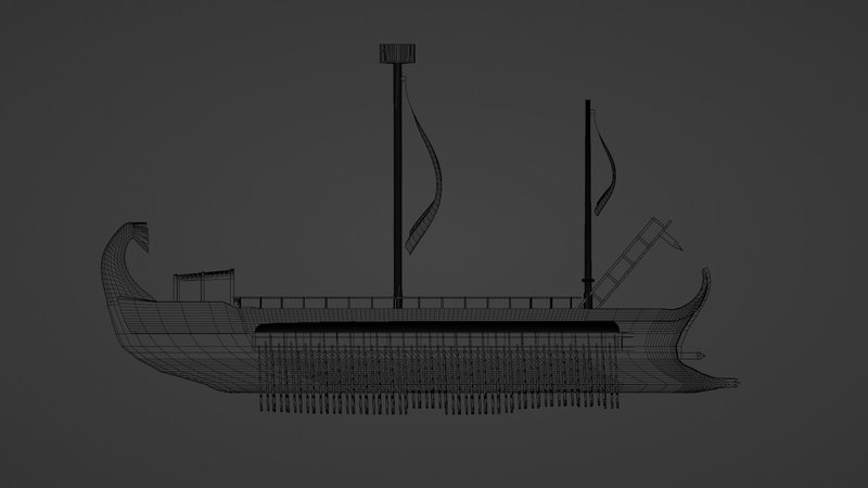 Ancient Greek Naval Trireme Models