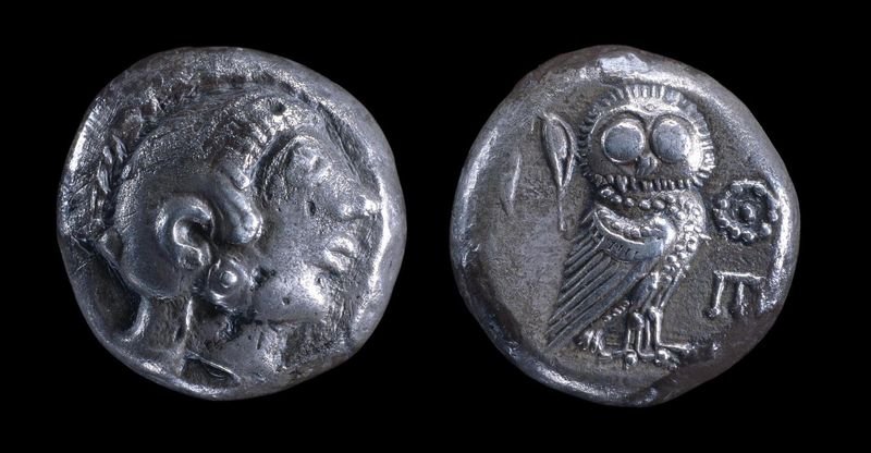 Ancient Greek Owl Coins From Athens