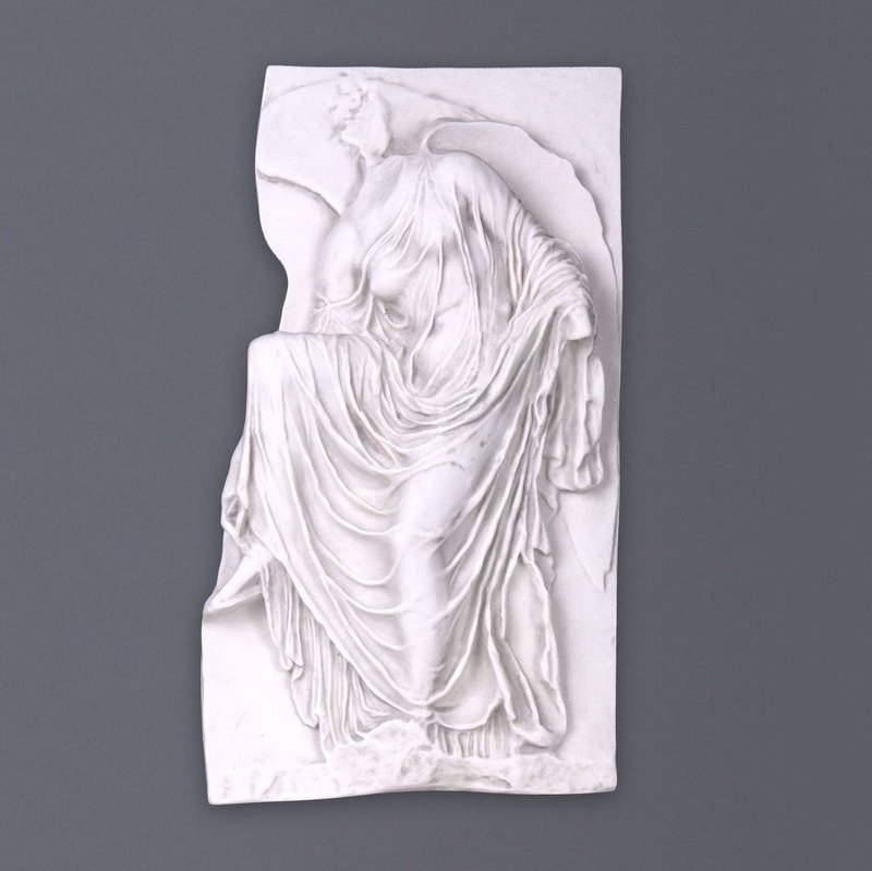 Ancient Greek Relief Of Nike Adjusting Sandal