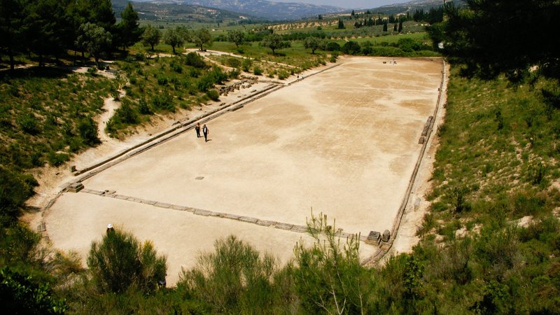 Ancient Greek Stadium At Nemea