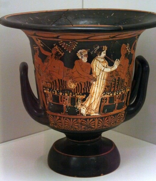 Ancient Greek Symposium Pottery Scenes
