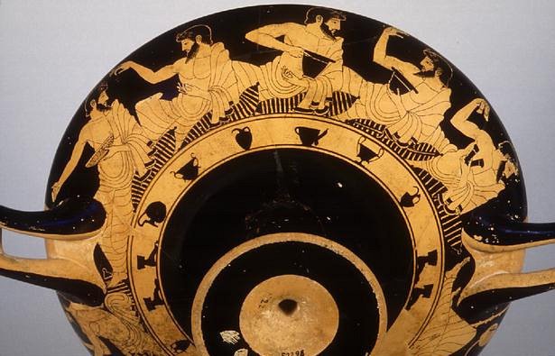 Ancient Greek Symposium Pottery Scenes