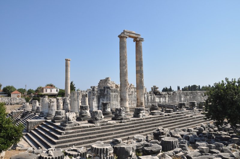 Ancient Greek Temple Of Apollo At Didyma<span class=