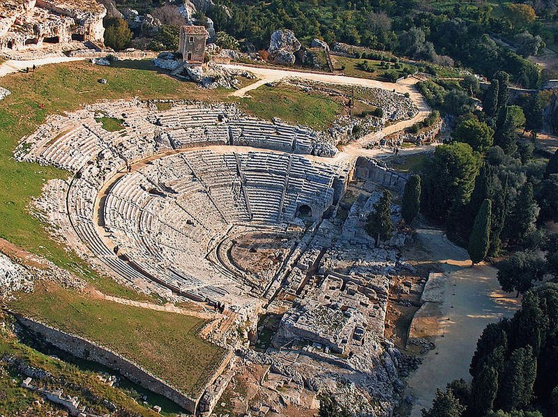 Ancient Greek Theatre In Syracuse