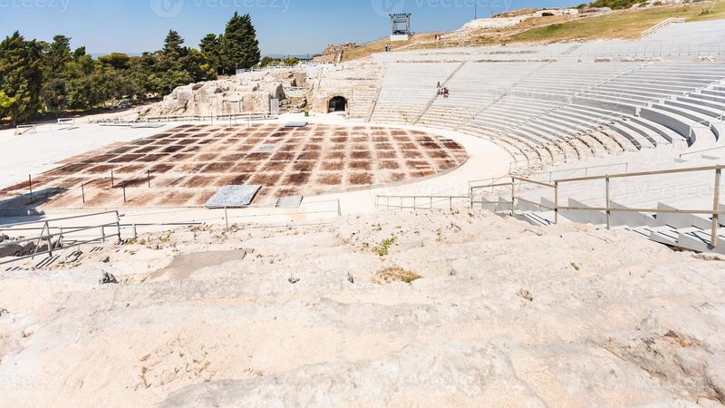 Ancient Greek Theatre In Syracuse