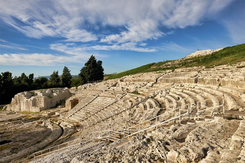 Ancient Greek Theatre In Syracuse