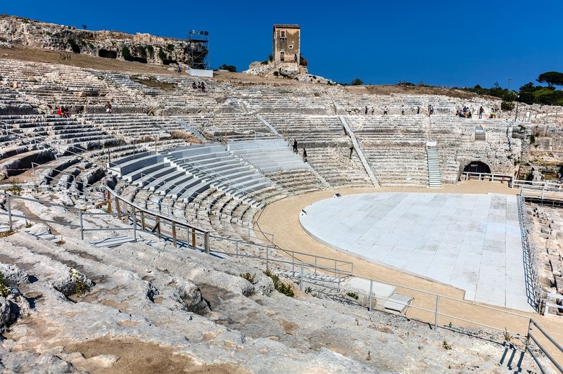 Ancient Greek Theatre In Syracuse