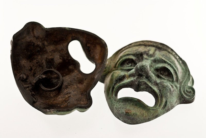 Ancient Greek Theatre Mask Artifacts