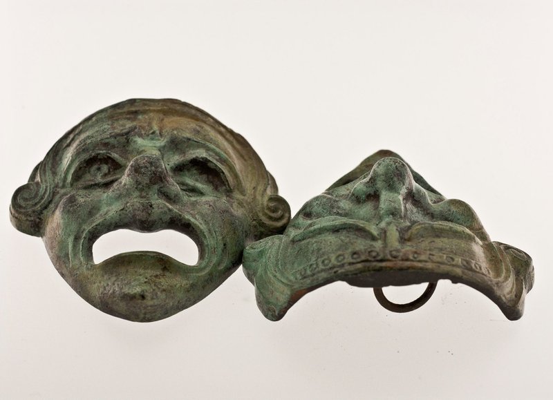 Ancient Greek Theatre Mask Artifacts