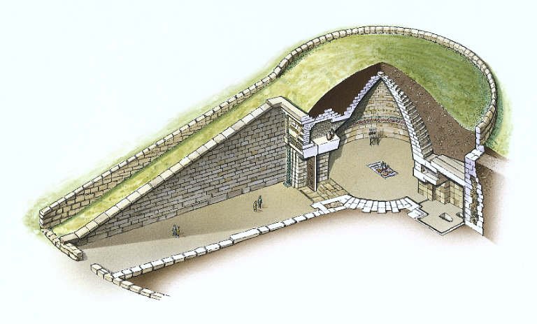 Ancient Greek Tholos Tomb Of Atreus