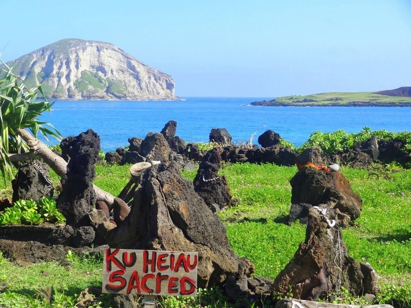 Ancient Hawaiian Heiau Temple Ruins