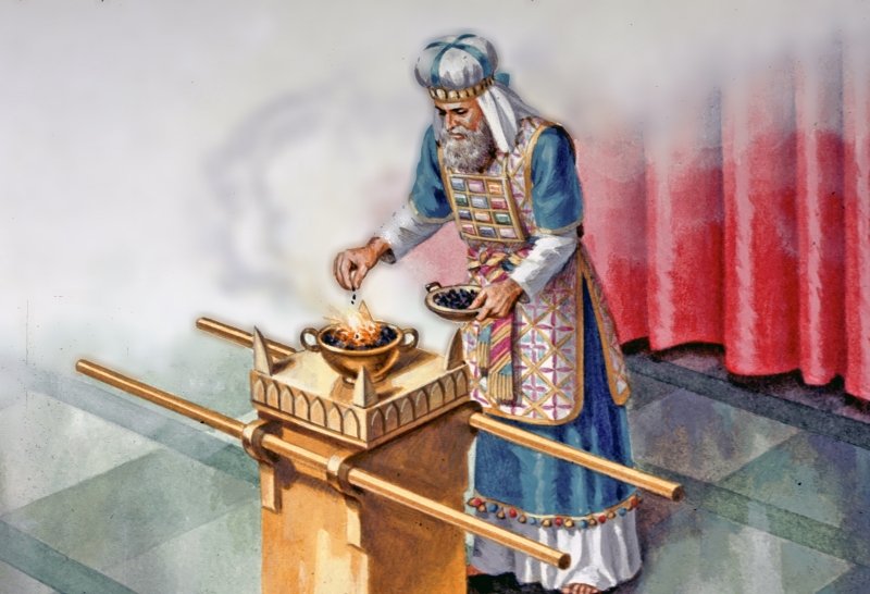 Ancient Hebrew Temple Incense Altars
