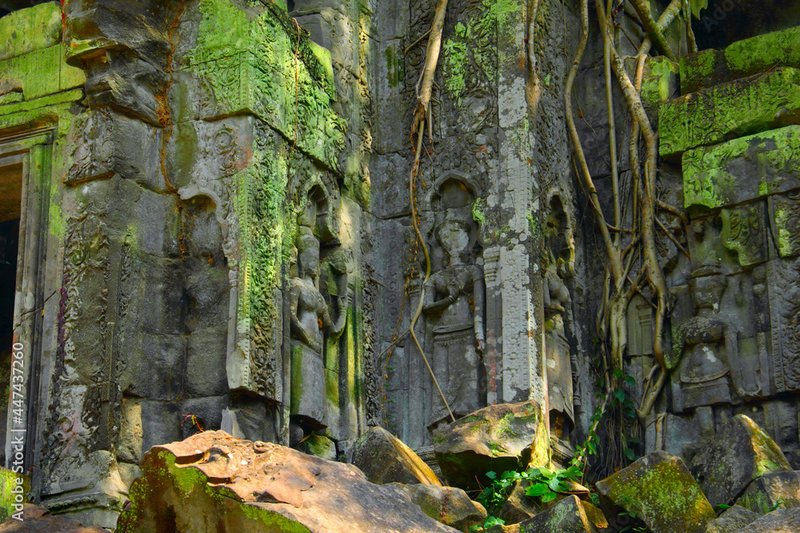 Ancient Hindu Temple Carvings Of Apsaras