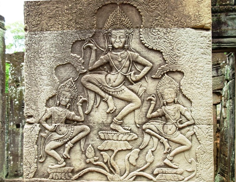 Ancient Hindu Temple Carvings Of Apsaras