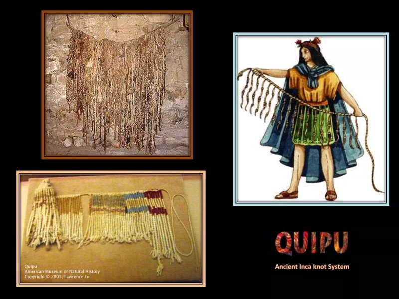 Ancient Inca Quipu Knot Diagrams