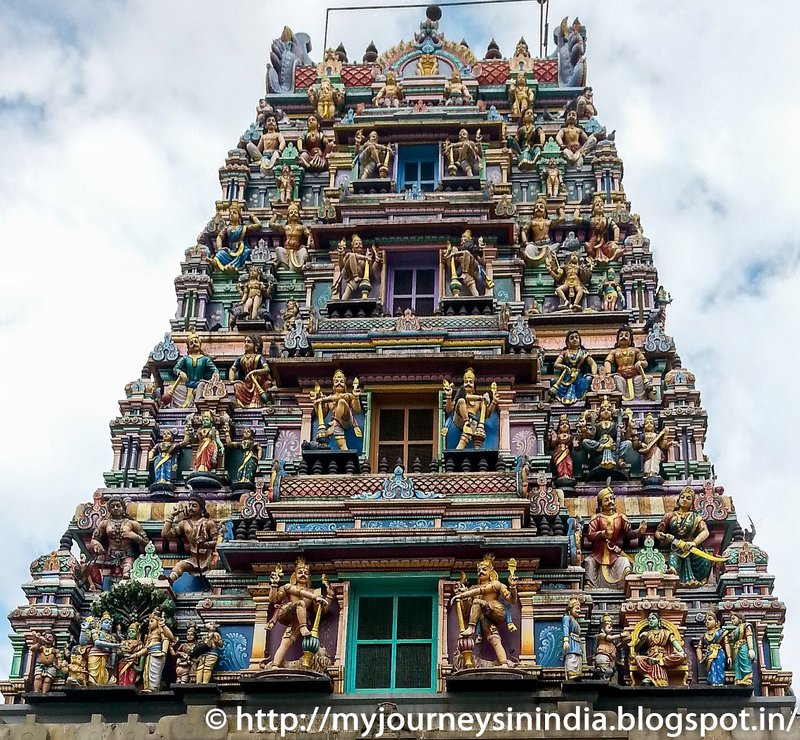 Ancient Indian Temple Gopura Towers