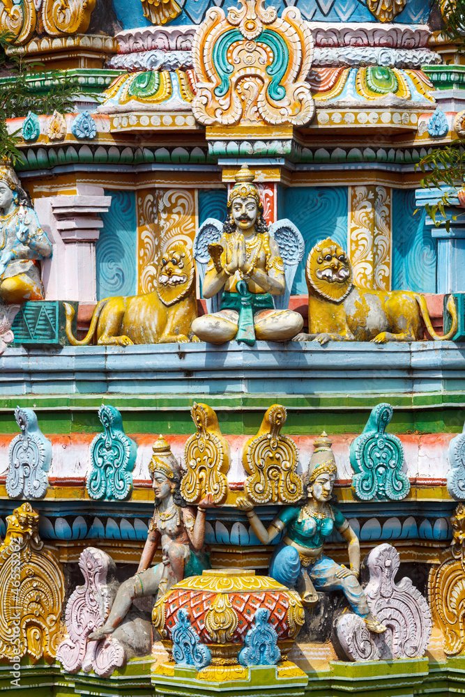 Ancient Indian Temple Gopura Towers<span class=