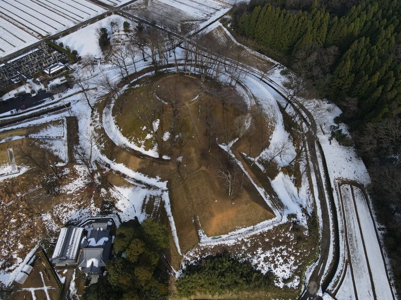 Ancient Japanese Kofun Tomb Keyhole