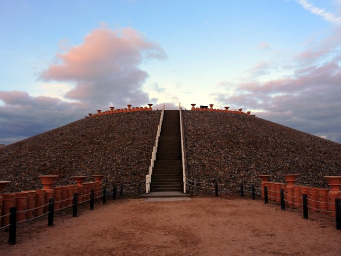 Ancient Japanese Kofun Tomb Keyhole