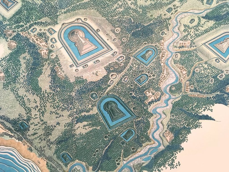 Ancient Japanese Kofun Tomb Keyhole