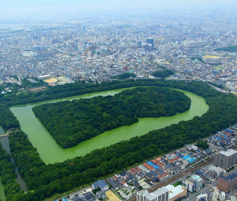 Ancient Japanese Kofun Tomb Keyhole