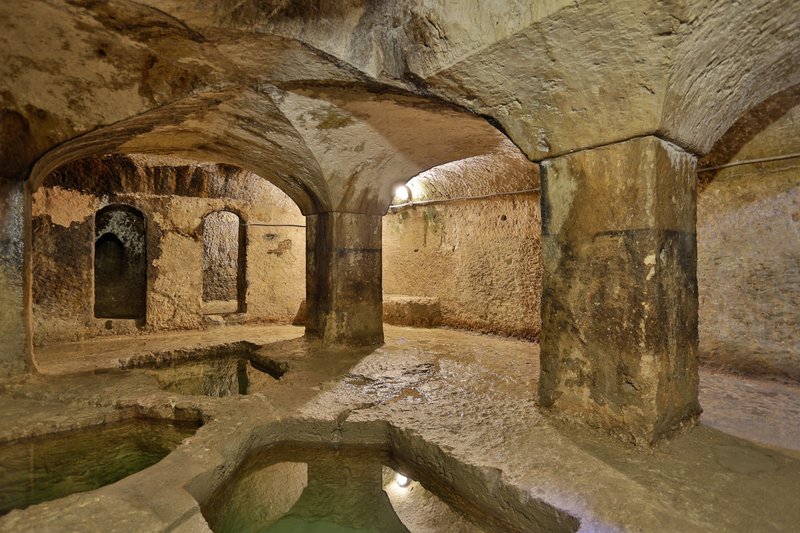 Ancient Jewish Mikveh Bath Ruins
