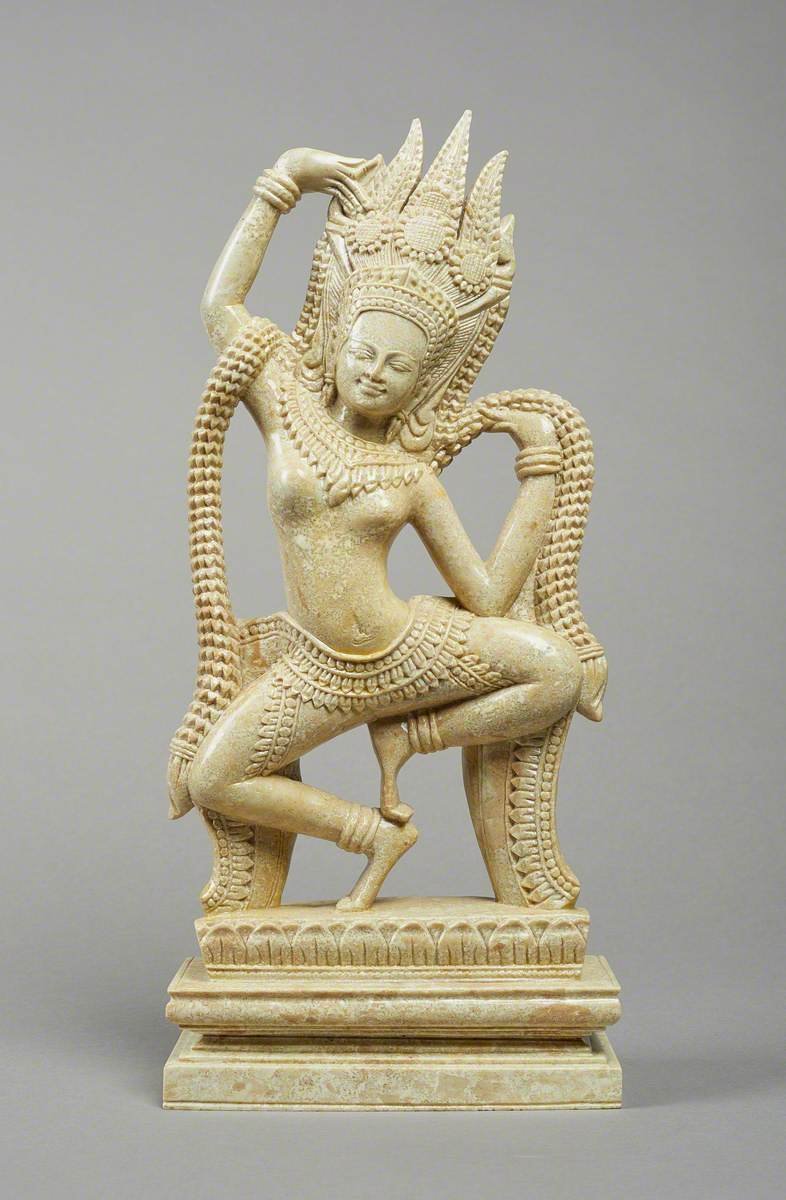 Ancient Khmer Apsara Dancer Carvings