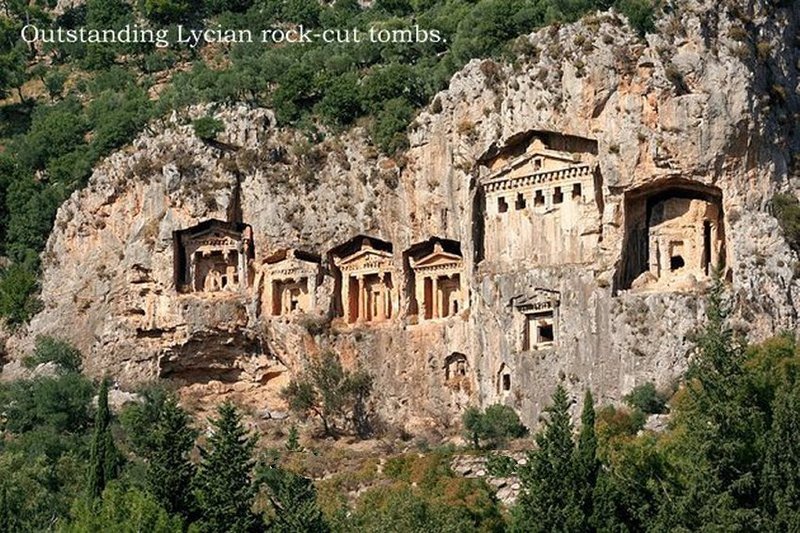 Ancient Lycia Sarcophagus Tombs