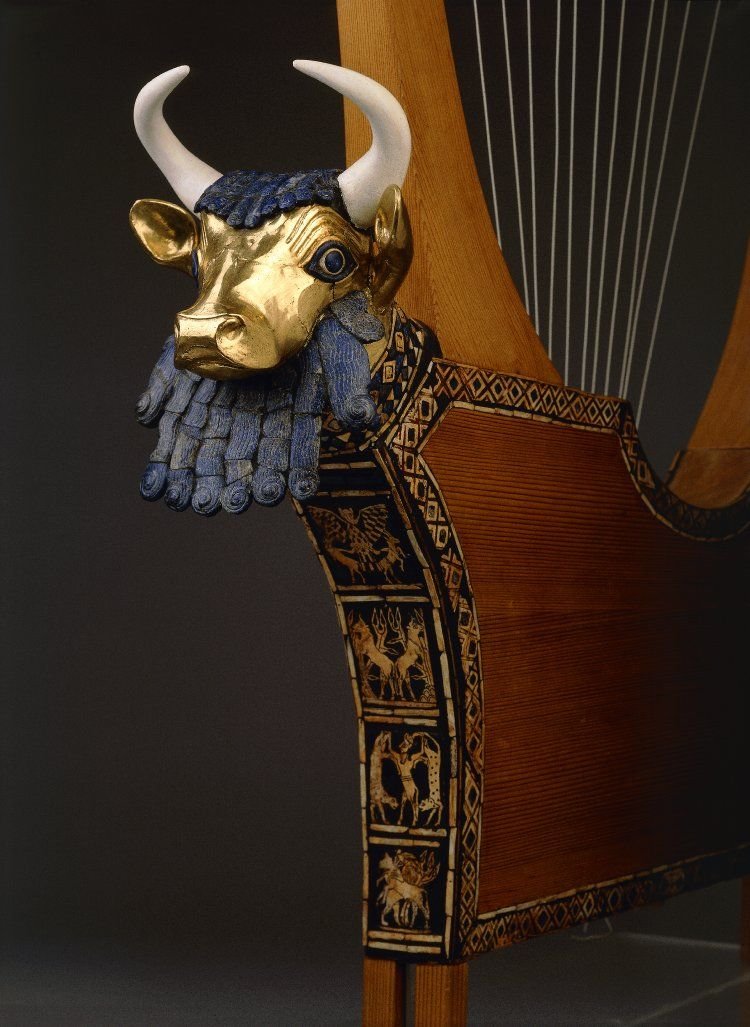 Ancient Lyre From Mesopotamia
