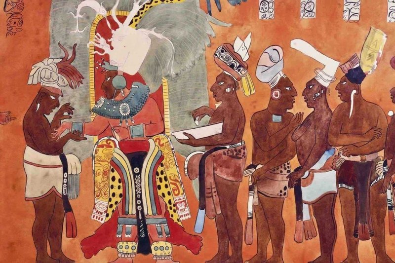 Ancient Maya Bloodletting Rituals Art