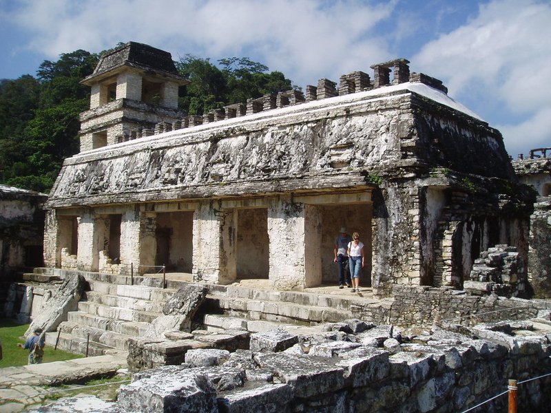 Ancient Maya Palace At Palenque