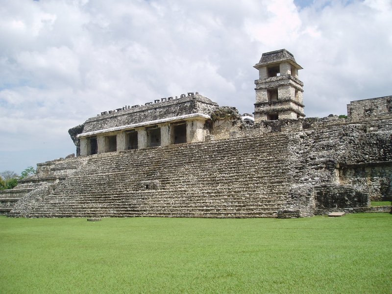 Ancient Maya Palace At Palenque