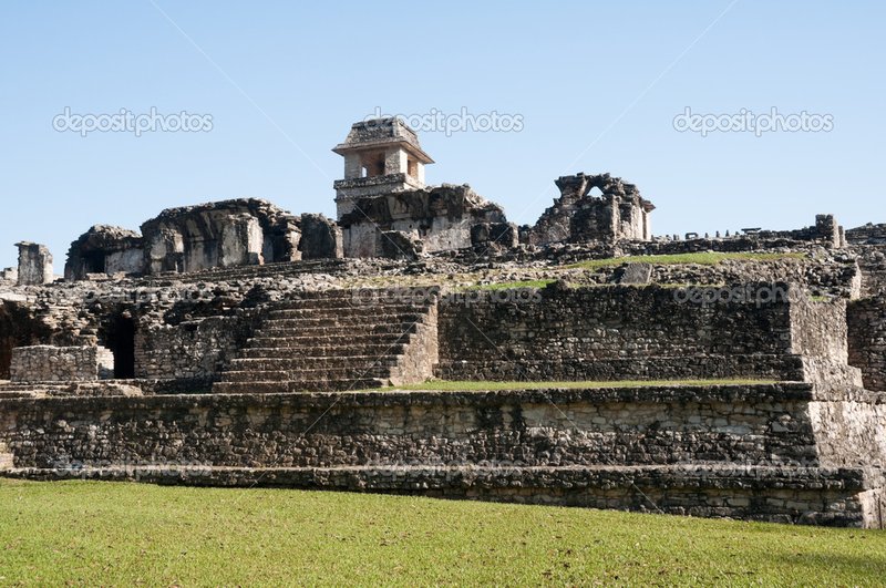 Ancient Maya Palace At Palenque