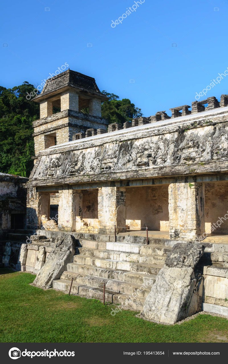 Ancient Maya Palace At Palenque