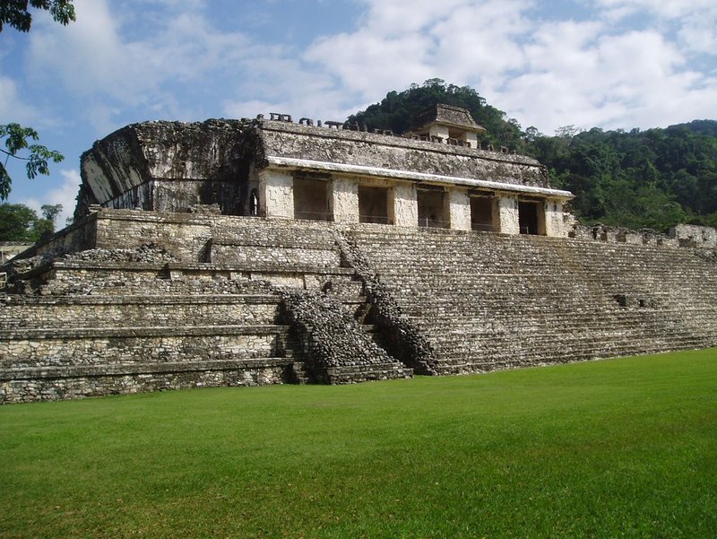 Ancient Maya Palace At Palenque