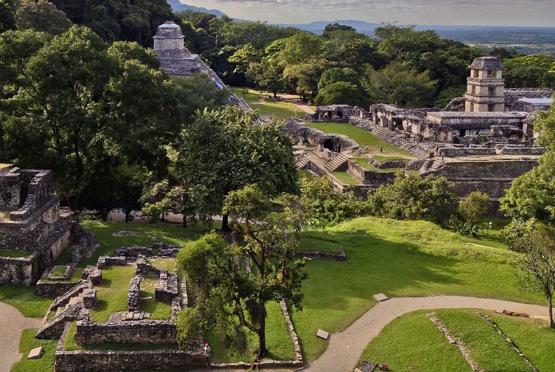 Ancient Maya Palace At Palenque